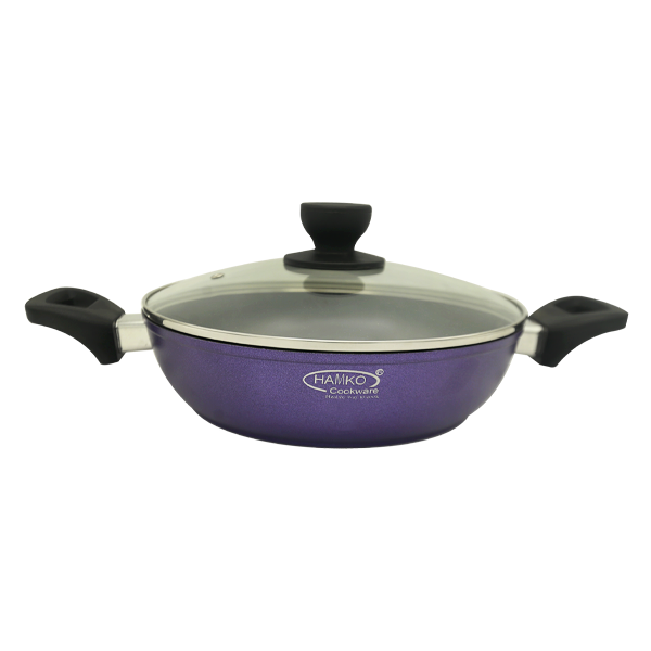 TH Wok Pan with Glass Lid (24 CM) IB