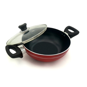 TH Wok Pan with Glass Lid (22 CM)