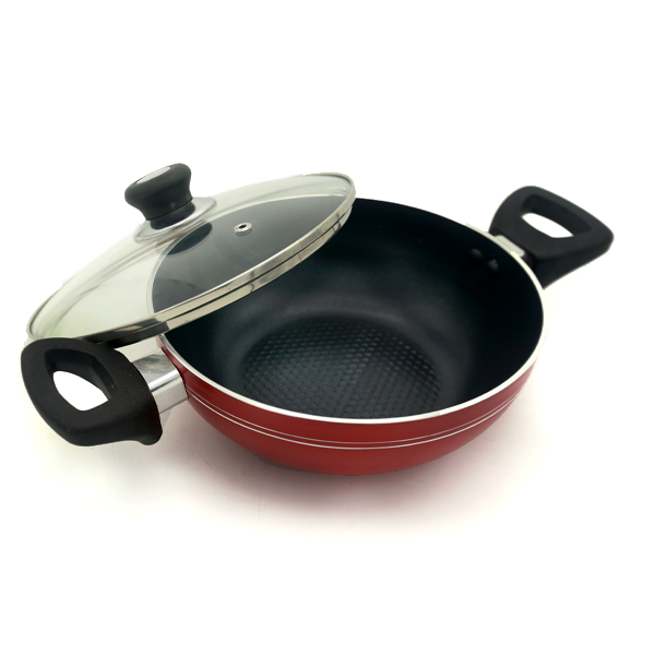 TH Wok Pan with Glass Lid (28 CM) IB